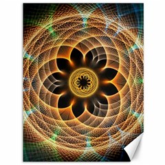 Mixed Chaos Flower Colorful Fractal Canvas 36  X 48   by BangZart