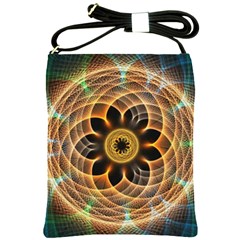 Mixed Chaos Flower Colorful Fractal Shoulder Sling Bags by BangZart