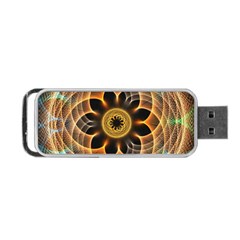 Mixed Chaos Flower Colorful Fractal Portable Usb Flash (one Side) by BangZart