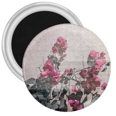 Shabby Chic Style Floral Photo 3  Magnets by dflcprints