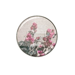 Shabby Chic Style Floral Photo Hat Clip Ball Marker by dflcprints