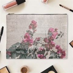 Shabby Chic Style Floral Photo Cosmetic Bag (xl) by dflcprints