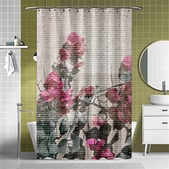 Shabby Chic Style Floral Photo Shower Curtain 48  X 72  (small)  by dflcprints