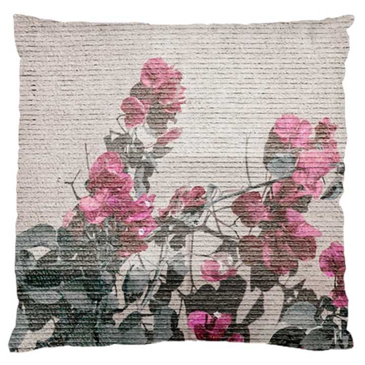 Shabby Chic Style Floral Photo Large Cushion Case (One Side)