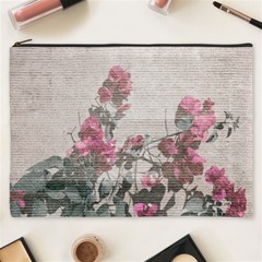 Shabby Chic Style Floral Photo Cosmetic Bag (xxxl)  by dflcprints