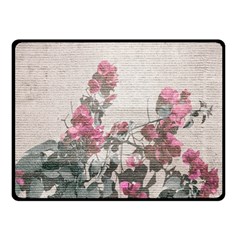 Shabby Chic Style Floral Photo Double Sided Fleece Blanket (small)  by dflcprints