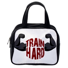 Train Hard Classic Handbags (one Side) by Valentinaart