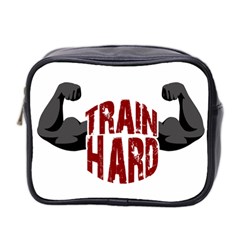 Train Hard Mini Toiletries Bag 2-side by Valentinaart