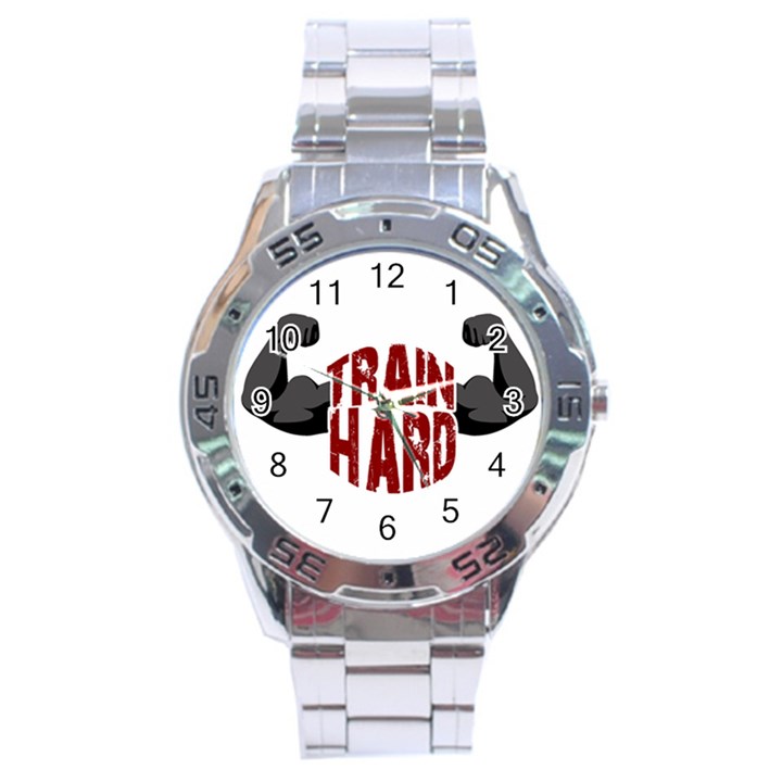 Train hard Stainless Steel Analogue Watch