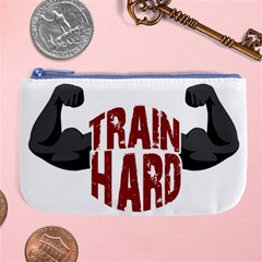 Train Hard Large Coin Purse by Valentinaart