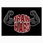 Train hard Large Glasses Cloth (2-Side) Front