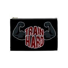 Train Hard Cosmetic Bag (medium)  by Valentinaart