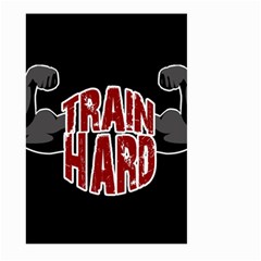 Train Hard Large Garden Flag (two Sides) by Valentinaart