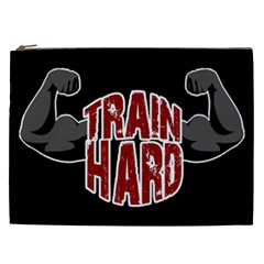 Train Hard Cosmetic Bag (xxl)  by Valentinaart