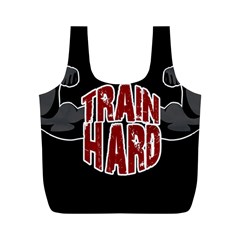 Train Hard Full Print Recycle Bags (m)  by Valentinaart