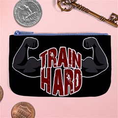 Train Hard Large Coin Purse by Valentinaart