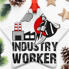 Industry Worker  Ornament (star) by Valentinaart