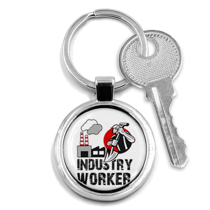 Industry worker  Key Chains (Round) 