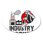 Industry worker  Oval Magnet Front