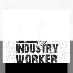 Industry Worker  Rectangular Jigsaw Puzzl by Valentinaart