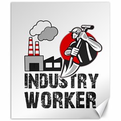 Industry Worker  Canvas 20  X 24   by Valentinaart