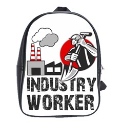 Industry Worker  School Bags(large)  by Valentinaart