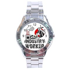 Industry Worker  Stainless Steel Analogue Watch by Valentinaart