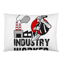 Industry Worker  Pillow Case (two Sides) by Valentinaart