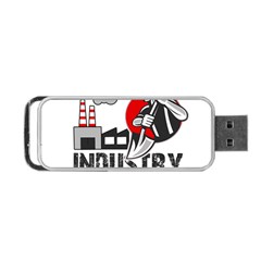 Industry Worker  Portable Usb Flash (two Sides) by Valentinaart