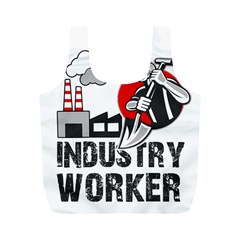 Industry Worker  Full Print Recycle Bags (m)  by Valentinaart