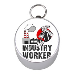 Industry Worker  Mini Silver Compasses by Valentinaart