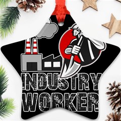 Industry Worker  Ornament (star) by Valentinaart