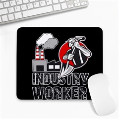 Industry Worker  Large Mousepads by Valentinaart