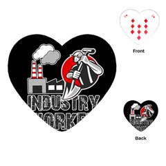 Industry Worker  Playing Cards (heart)  by Valentinaart