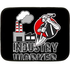 Industry Worker  Fleece Blanket (mini) by Valentinaart