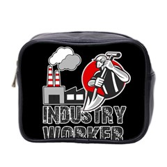 Industry Worker  Mini Toiletries Bag 2-side by Valentinaart