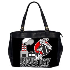 Industry Worker  Office Handbags (2 Sides)  by Valentinaart