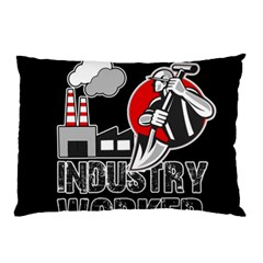 Industry Worker  Pillow Case (two Sides) by Valentinaart