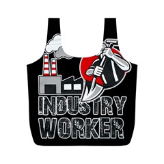 Industry Worker  Full Print Recycle Bags (m)  by Valentinaart