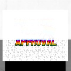 Dont Need Your Approval Rectangular Jigsaw Puzzl by Valentinaart