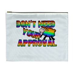 Dont Need Your Approval Cosmetic Bag (xl) by Valentinaart