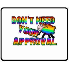 Dont Need Your Approval Fleece Blanket (medium)  by Valentinaart