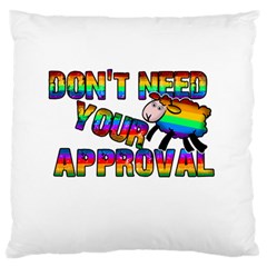 Dont Need Your Approval Standard Flano Cushion Case (one Side) by Valentinaart