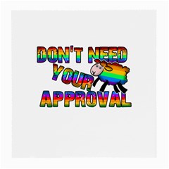 Dont Need Your Approval Medium Glasses Cloth by Valentinaart