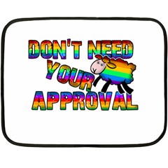 Dont Need Your Approval Fleece Blanket (mini) by Valentinaart