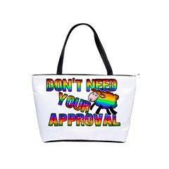 Dont Need Your Approval Shoulder Handbags by Valentinaart