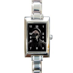 Gangsta Pug Rectangle Italian Charm Watch by Valentinaart