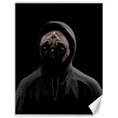 Gangsta Pug Canvas 12  X 16   by Valentinaart