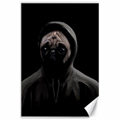 Gangsta Pug Canvas 24  X 36  by Valentinaart