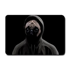 Gangsta Pug Small Doormat  by Valentinaart